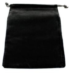Suedecloth Dice Bag Large Black